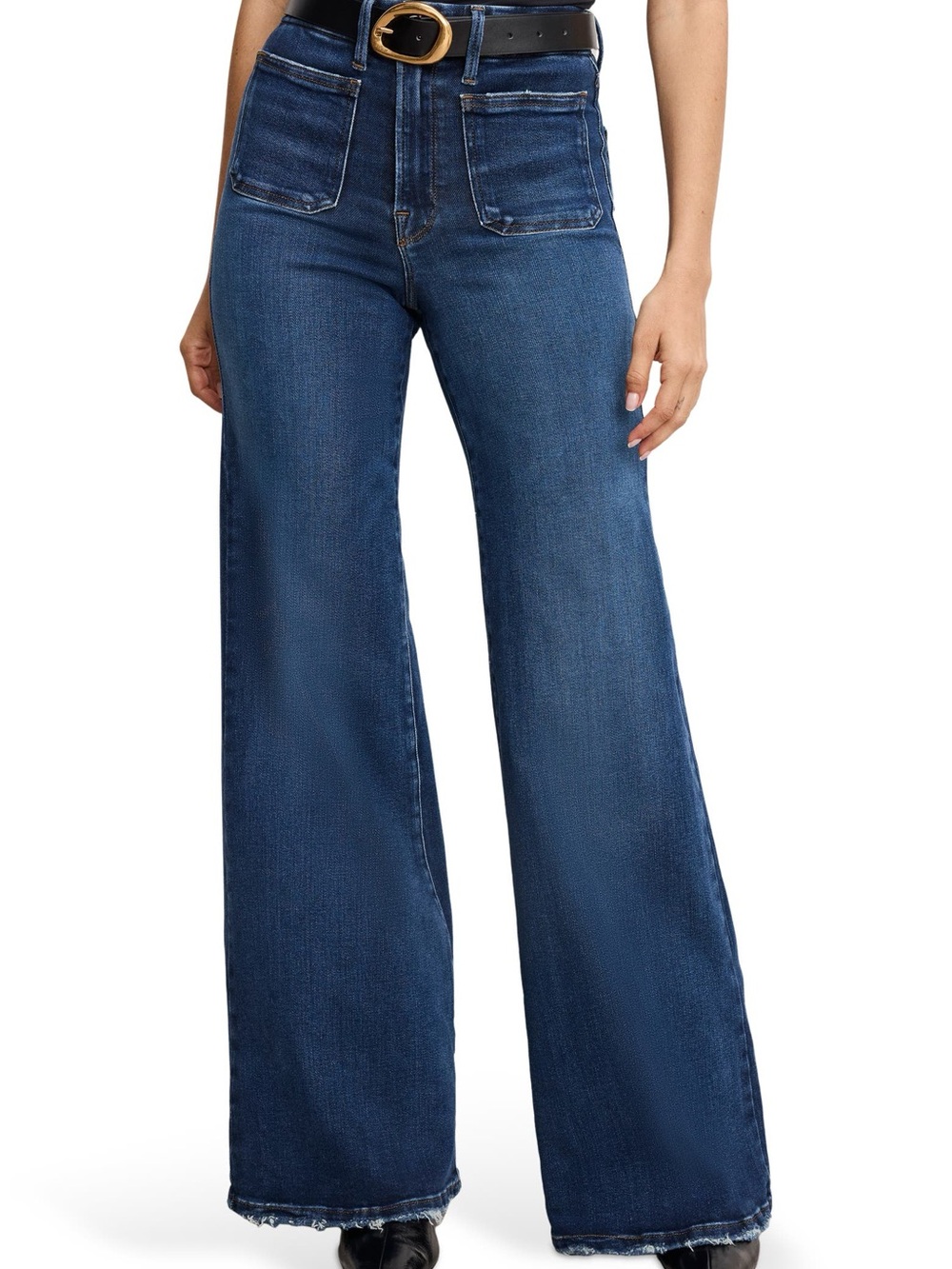 Good American Good Waist Palazzo Wide Leg Jeans NWT 10/30